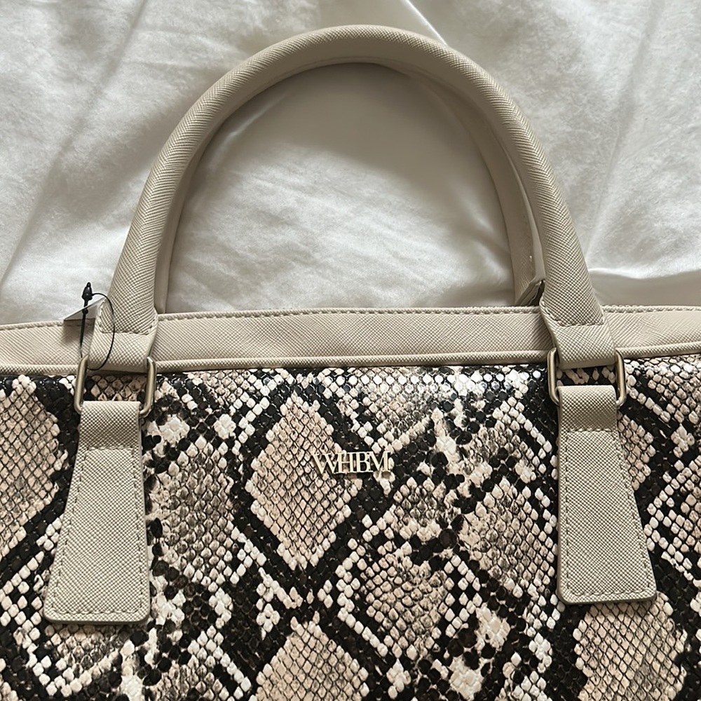White House Black Market Python computer bag - Picture 4 of 7